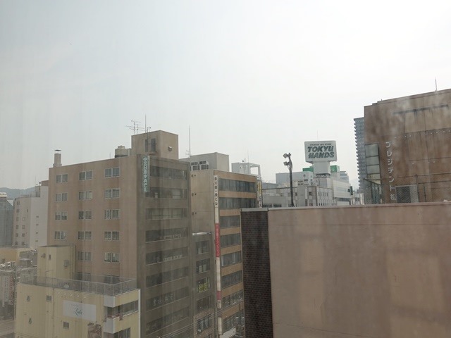 ホテルオークラ札幌の窓から見える景色