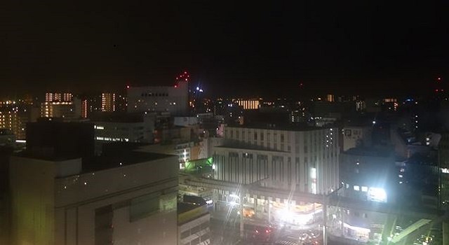 三井ガーデンホテル千葉の窓から見える夜景