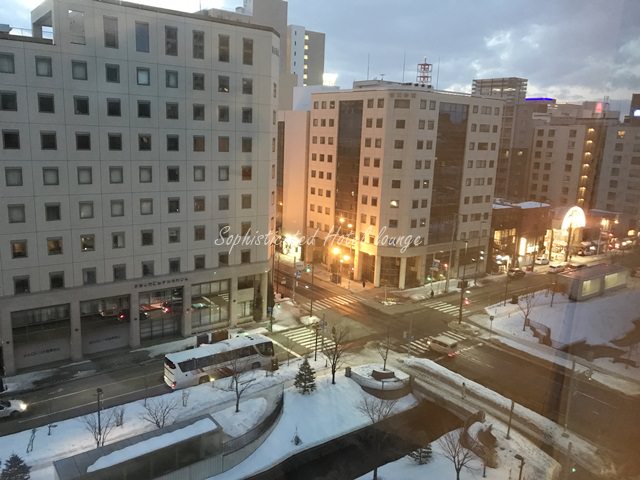 札幌東武ホテルの窓から見える景色