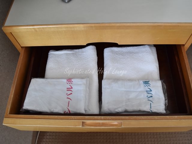 シーパル須磨の客室備品のタオル