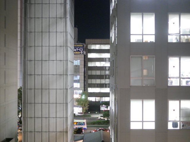 アークホテル岡山の窓から見える景色・夜景は？