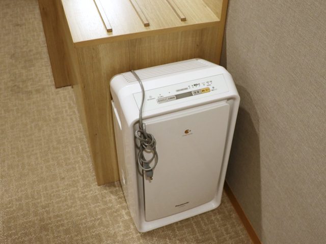 リリーフプレミアム羽田空港の客室備品（空気清浄機）