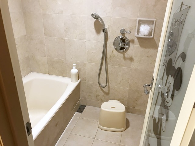ホテルミラコスタのバスルーム（お風呂）