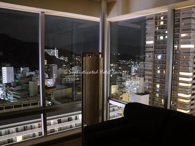 シェラトングランドホテル広島の窓から見える景色