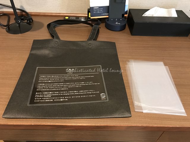 ラ・ジェント・ステイ札幌大通の備品（黒いバッグ）