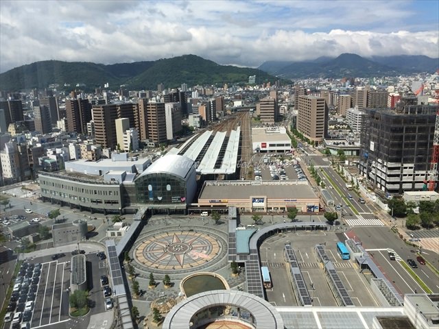 JRホテルクレメント高松のお部屋から見える景色