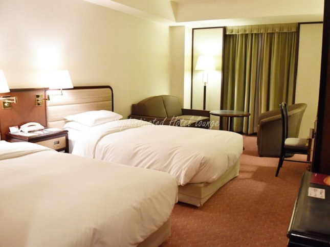 ANAクラウンプラザホテル京都のお部屋のベッド