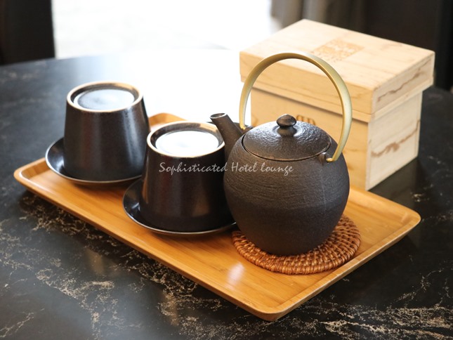 リーガロイヤルホテル京都の客室備品（お茶セット）