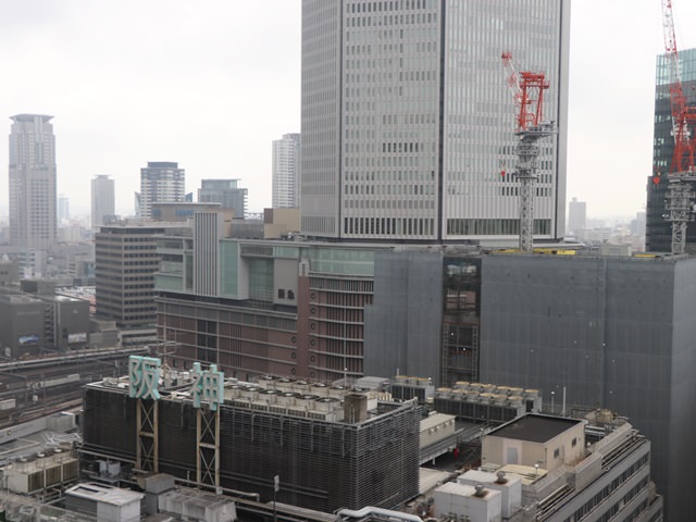 大阪第一ホテルの窓の外の景色