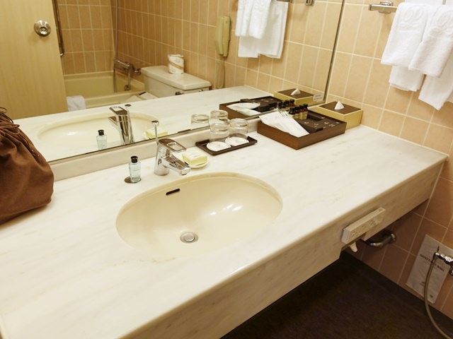 グランドプリンスホテル高輪の洗面化粧台