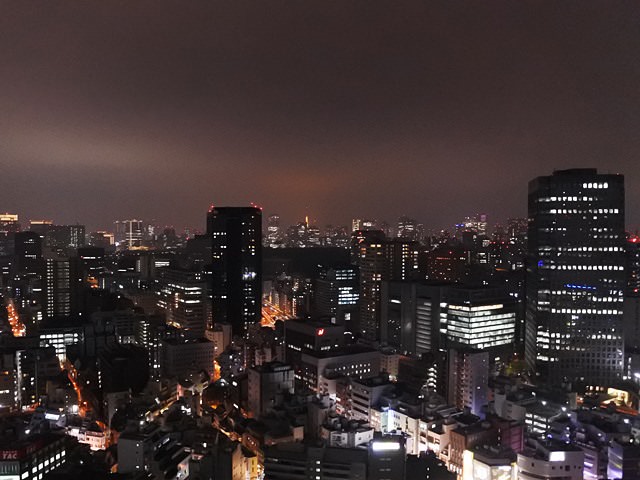 東京ドームホテルの窓から見える景色