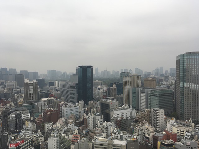 東京ドームホテルのお部屋からの眺望・夜景