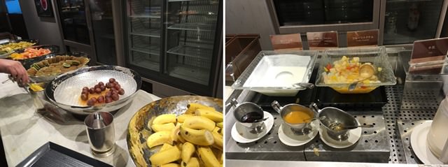 東京ドームホテルの朝食ブッフェ　フルーツとデザート