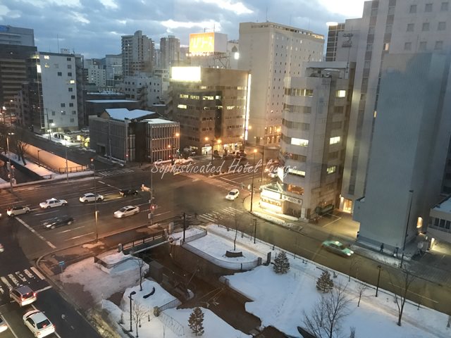 札幌東武ホテルの窓から見える景色