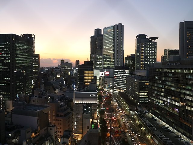 ホテルモントレル・フレール大阪のお部屋からの景色