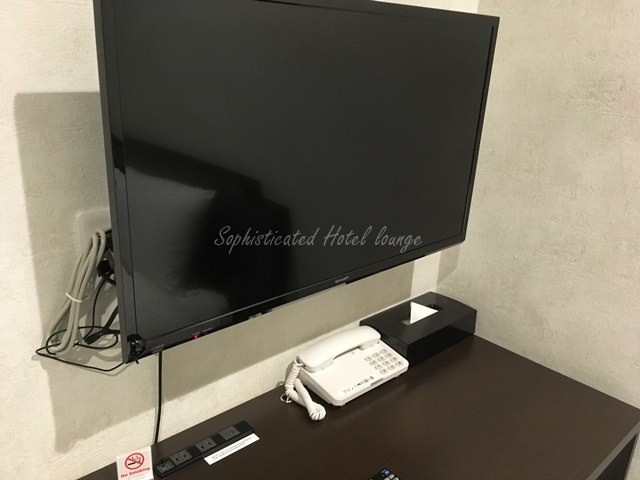 赤坂クリスタルホテルの客室備品（テレビ）