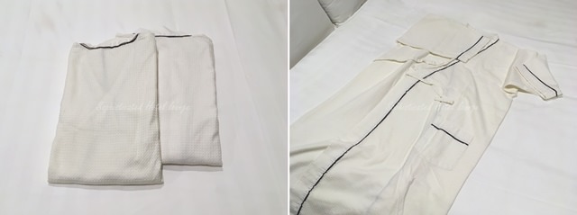 赤坂クリスタルホテルの客室備品（パジャマ）