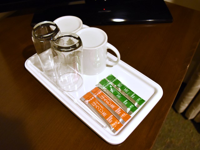 ホテルメッツ目白の客室備品（お茶セット）