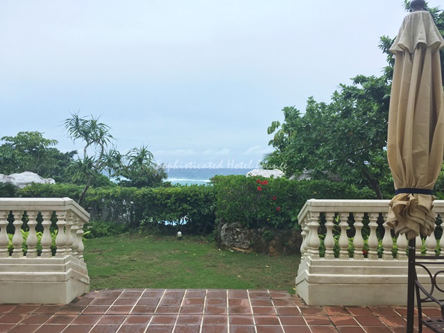 ラウンジアリアカラ（ホテル日航アリビラ）の座席からの景色